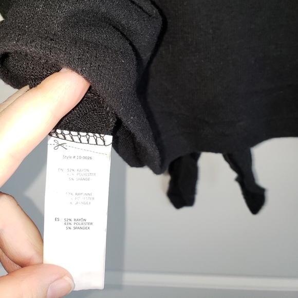 Streetwear Society black sweater tie at the front - Picture 5 of 5